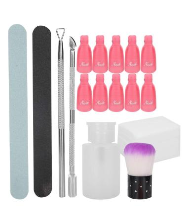 Nail File Nail Gel Set Nail Polish Gel Remover Tools Kit Nail Polish Removal Tool for Manicure Grinding Professional Nail Art Dust Brush Tool for Home and Salon