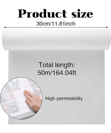 Translucent White Tracing Paper Roll 12 x 55 Yards - Ideal for Drawing, Sewing Patterns, Sketching & Crafts - Buy Online on SooperMarket.com