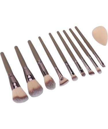 Synthetic Makeup Brushes 9 Piece Brush Set Foundation Powder Concealers Eyeshadow Brushes Mini with Storage Box for Travel - Buy Online on SooperMarket.com