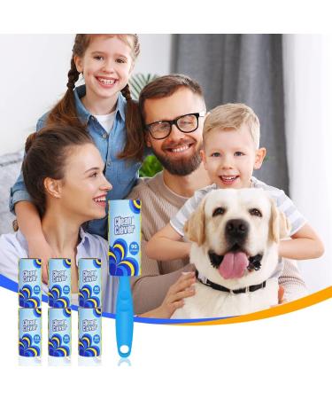 Flintronic 630 Leaves Extra Sticky Lint Roller - Ultimate Pet Hair Remover for Clothes Beds & Carpets - 7 Pack Lint Rollers for Dogs & Dust - Buy Online on SooperMarket.com