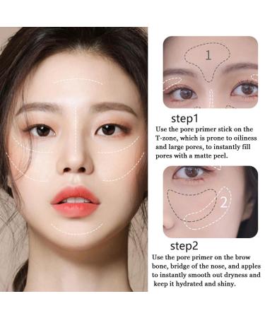 WFWJ Magical Pore Eraser Waterproof Face Primer Stick - Moisturizing Blur Stick Primer for All Skin Types - Buy Online on SooperMarket.com
