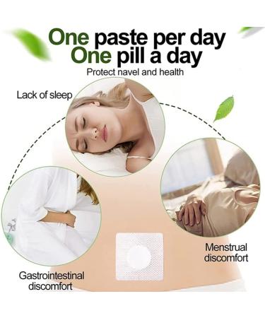 Dttion 30Pcs Mugwort Belly Patch - Natural Wormwood Essence Pills and Navel Sticker - Moxa Hot Moxibustion Navel Pain Relief Wormwood Sticker (60 pcs) Brown - Buy Online on SooperMarket.com