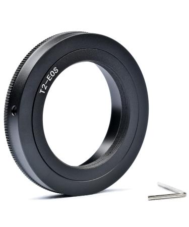 Lightdow T/T2 Mount Lens Adapter Ring for Canon EOS Rebel T3 T3i T4i T5 T5i T6 T6i T6s T7 T7i SL1 SL2 6D 7D 7D 60D 70D 77D 80D 5D II/III/IV DSLR Camera T2-Canon EOS Mount