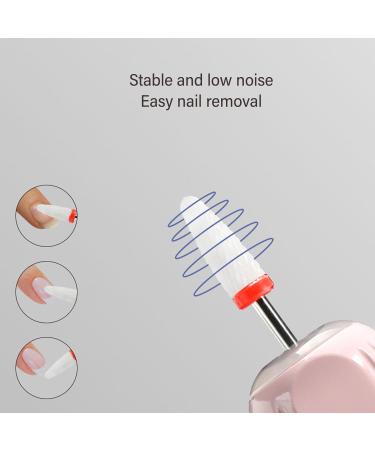 Electric Nail Grinder Electric Nail Drill Pen LED Light Dead Skin Removal USB Rechargeable for Salon for 2.35mm Nail Tips - Buy Online on SooperMarket.com