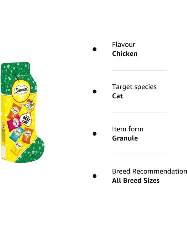 Dreamies Variety Stocking Adult Cat Treats 5 x 30g bags (1 X Stocking) 150 g (Pack of 1) - Buy Online on SooperMarket.com