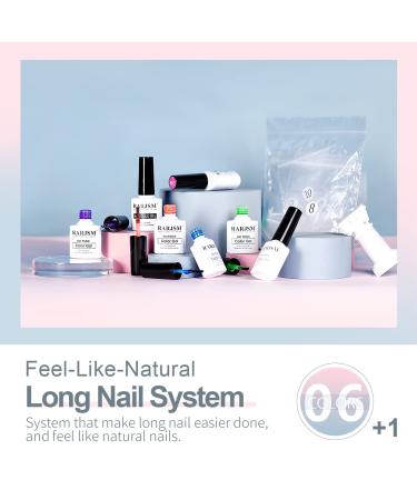 RARJSM Translucent Neon Jelly Gel Nail Polish Set - 6 Colors with Long Fake Nails in Gift Package - Buy Online on SooperMarket.com