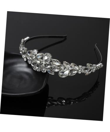 PLAFOPE Wedding Headband Bride Headpieces for Wedding Hair Accessory for Women Rhinestone Hair Accessories Hair Gems for Women Rhinestone Headband Women Hair Accessories Tiara White - Buy Online on SooperMarket.com