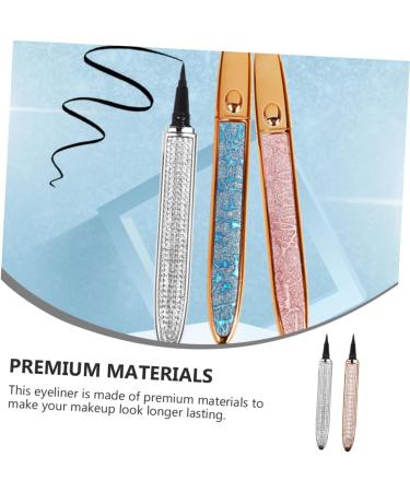 HAPINARY 2pcs Diamond Eyeliner Metallic Eyeliner Elf Eyeliner Lash Accessories Makeup Pens Rose Gold Plated 1 count (Pack of 1) Assorted Color - Buy Online on SooperMarket.com