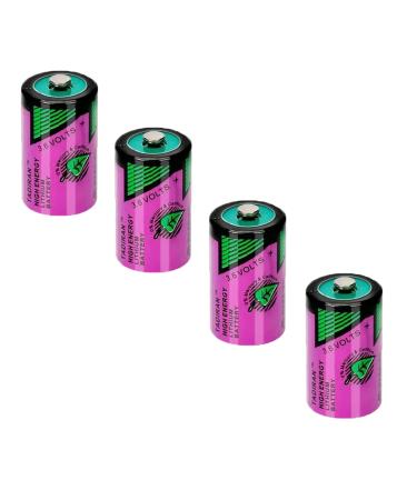 4 Pack TL-5902 Battery 1200mAh 3.6V for Tadiran TL-5902 Battery Replacement for ER14250 SL-350TL-5902/S TL-2150/S