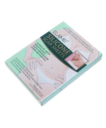 Healvian 4pcs Silicone Scar Tape Silicone Scar Patches Silicone Sheets for Scars Scar Dressing Sheet Scar Softening Stickers Scar Stickers Adhesive Tape Silicone Caesarean Section Scar Tape