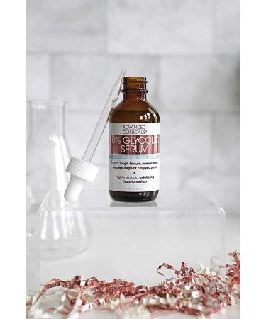 Advanced Clinicals 10% Glycolic Serum - Exfoliating Skin Treatment (1.75 fl oz) - Buy Online on SooperMarket.com