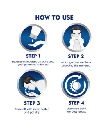Nivea Men Oil Control Face Wash 10X Whitening - 100g/100ml - Buy Online on SooperMarket.com