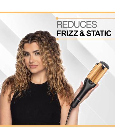 CHI Ceramic Triple Waver Iron | Long-Lasting Waves & Curls for All Hair Types | Shop Internationally - Buy Online on SooperMarket.com