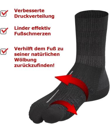 Inook Talflat Correction Socks for Foot Pain Relief - Flat Feet Fallen Arches & Hallux Valgus - kotex Splint 40 Black | International Shipping - Buy Online on SooperMarket.com