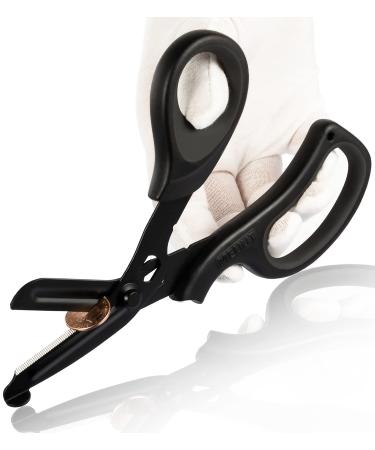 MEUUT Trauma Shears Bandage Scissors -8 inch Heavy Duty Medical Scissors for Nurses Surgical Grade Shears EMT Scissors for EMT Workers Doctors Nurses Black-2