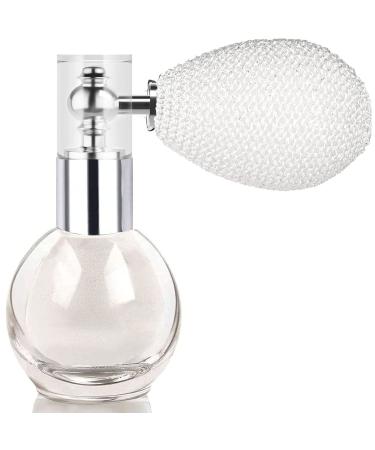 Body Glitter Spray for Hair Face Highlighter Powder Spray Shimmer Sparkle Makeup High Gloss Glitter Spray for Hair and Body Nails Makeup (1# Pearl White)