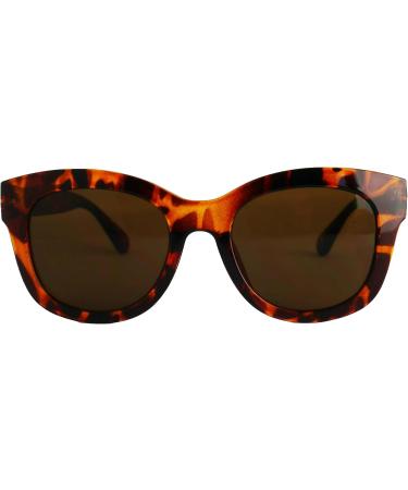 Shop Stylish Retro Mini Glasses - Prescription Sunglasses with Thick Frames & Free Case | Women's Leopard Brown Reading Glasses (1.0 D) - International Shipping - Buy Online on SooperMarket.com