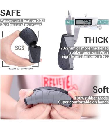 PRUNUS Bike Handlebar Grips - Ergonomic Antislip Replacement Grips for BMX MTB Mountain Bike (90mm/130mm) - Buy Online on SooperMarket.com