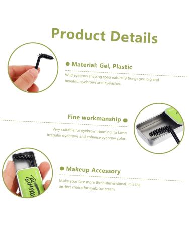 Healeved 3 Sets Natural Mascara Eyebrow Enhancer Gel Makeup Accessory Brow Shaping Soap Eyebrow Soap - Buy Online on SooperMarket.com