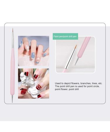 Wirlsweal 6-Piece Nail Pins Set - Versatile Macaron Nail Art Tools for Smooth Liner & Outlines - Buy Online on SooperMarket.com