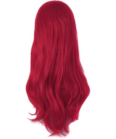 MapofBeauty 28 Dark Red Long Curly Costume Cosplay Wig - 70cm - Buy Online on SooperMarket.com