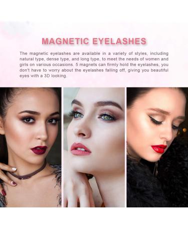 ToyRis Magnetic Eyelashes and Eyeliner Kit - 10 Pairs Mixed Styles | Waterproof Reusable 3D 5D False Lashes with Tweezers - No Glue Needed - Buy Online on SooperMarket.com