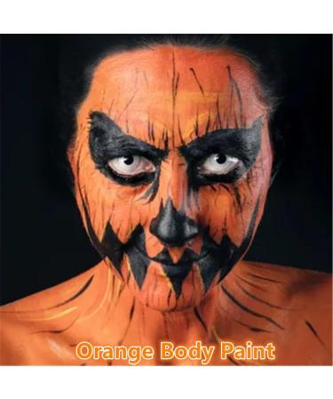 Go Ho Orange Cream Face Body Paint 2.37oz - Water Based Makeup for Kids Party, Cosplay, Halloween Festivals - Buy Online on SooperMarket.com