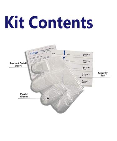 Prime Screen 5-Panel Drug Test Compact Cup - 10 Pack | T-Cup for AMP, COC, mAMP, MET, OPI, THC | CDOA-254 - Buy Online on SooperMarket.com