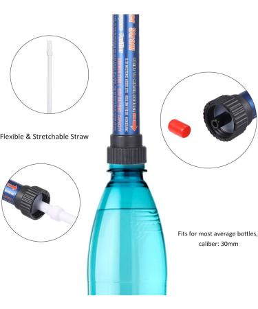 Lixada Outdoor Water Filter System - Ultrafilter Straw for Camping Travel Hiking & Fishing | Emergency Survival Gear - Army Green - Buy Online on SooperMarket.com