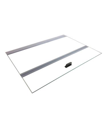 H2Pro Glass Canopy 2Piece Set for Marineland Perfecto 70/75/90/110 Gallon 48x18 Aquarium Fish Tank (Eachpiece Measure 22.68 x 16.93 x 0.16in)