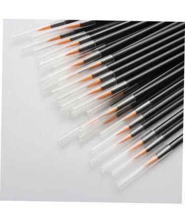 PLAFOPE 100pcs Eyeliner Eyeliner Small Eyeliner Brush Lip Liner Marker Liner Makeup Brush Orange - Buy Online on SooperMarket.com
