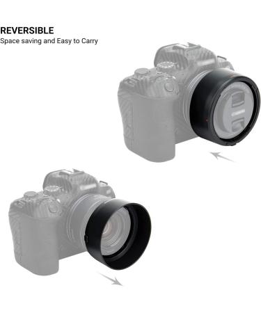 Canon RF 50mm F1.8 STM Lens Hood for EOS R6 R5 RP R Camera - Reversible Lens Shade ES-65B Replacement | Compatible with 43mm Filters and Lens Cap - Buy Online on SooperMarket.com