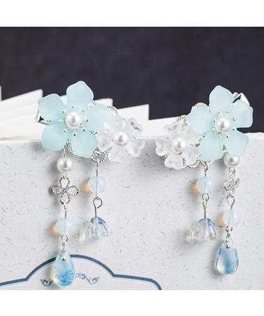 KALLORY 2 Pairs Children's Hair Accessories Tassel Hair Clip for Women Flower Hair Sticks Chinese Tassel Hairpin Vintage Hair Accessories Kids Headwear Bride Chinese Style Metal Japan - Buy Online on SooperMarket.com