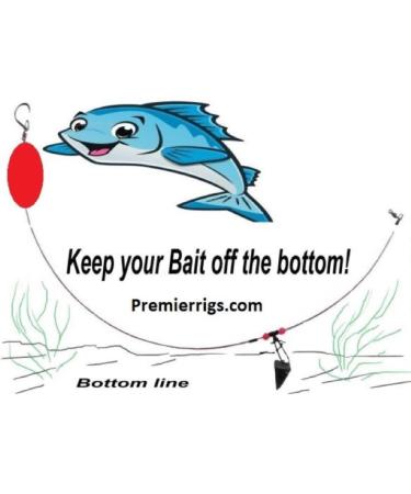 PremierAirCovers - Fishing Tackle Rig Surf Saltwater 24" Steel 100# Test.