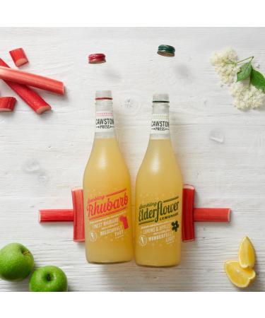 Cawston Press Sparkling Elderflower Lemonade Drink - 6 x 750ml Glass Bottles - No Sugar/Sweeteners/Artificial Colors/Preservatives - Buy Online on SooperMarket.com