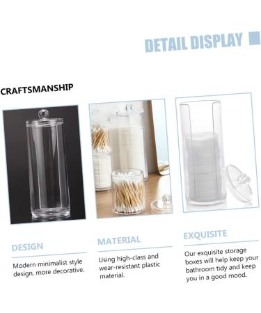 Box Cosmetic Cotton Pad Holder & Swab Storage Rack Groove Design for Organized Beauty Essentials - Buy Online on SooperMarket.com