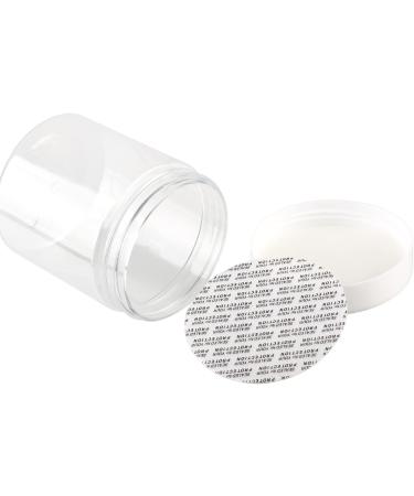 Buy Tianzd 12-Piece Small 250ml Transparent Plastic Cream Cans with White Lids - Perfect for Cosmetics & Creams - Includes 6 Spatulas - International Shipping Available - Buy Online on SooperMarket.com