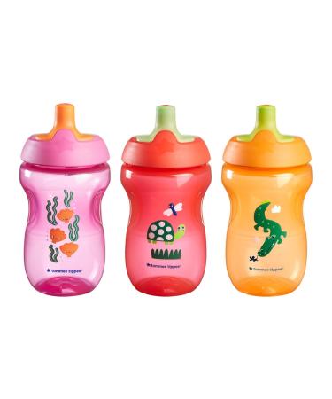 Tommee Tippee Cups for Toddlers - Pack of 3 - Purple, Red and Orange