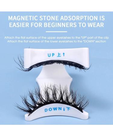 RZJZGZ Magnetic Eyelashes Natural Look Reusable Cat Eye Magnetic Lashes with Applicator Magnetic Eyelashes without Eyeliner Magnetic Lashes Kit No Glue or Eyeliner Needed (24P-4) - Buy Online on SooperMarket.com