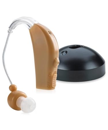 MEDca Rechargeable Ear Hearing Amplifier - Sound Amplifier with Rapid Charger - Skin