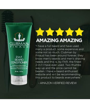 Clubman Pinaud 2-in-1 Beard Conditioner & Face Moisturizer 3 oz - Pack of 2 | 3 Fl Oz - Buy Online on SooperMarket.com
