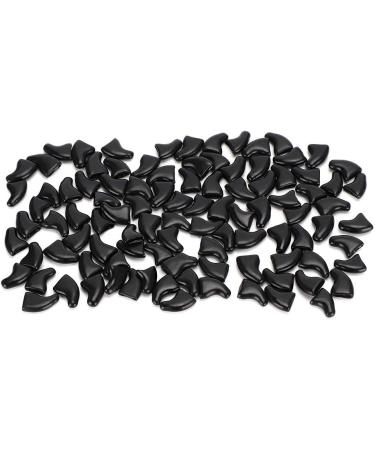Tmishion Cat Nail Caps & Dog Paw Anti-Scratch Claw Protective Sleeves - 100 Soft Pet Nail Caps in Cool Black for Cats & Dogs - International Shipping Available - Buy Online on SooperMarket.com