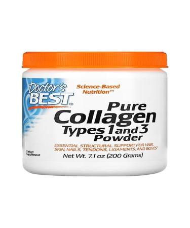 Doctor's Best Pure Collagen Types 1 and 3 200 Grams Support for Skin & Joints