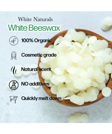 Buy Pure White Beeswax Pellets - 1 lb Cosmetic Grade Triple Filtered for DIY Lip Balms Lotions & Candles | Natural & High Quality - Buy Online on SooperMarket.com