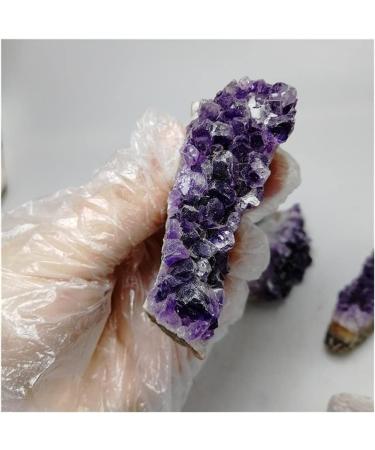 Collection Natural Amethyst Crystal Quartz Drusy Geode Cluster Healing Stones Decoration Ornament Purple Feng Shui Stone (Size : 45-60g) - Buy Online on SooperMarket.com