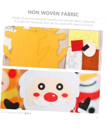 ibasenice 3 Sets DIY Christmas Hand Puppet Doll Accessories Hand Puppets for Kids Doll Playsets Preschool Educational Toys Sewing Kit for Kid DIY Art Craft Christmas Finger Doll Child Manual - Buy Online on SooperMarket.com
