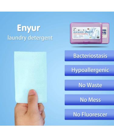 Unscented Travel Laundry Detergent Sheets | Concentrated Fragrance-Free Soap | 32 Loads | Travel Size | Eco-Friendly & Convenient - Buy Online on SooperMarket.com