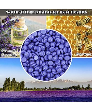 Charmonic 17.5 Oz Hard Body Hair Wax Beans for Men and Women - Lavender Depilatory Wax Beads - 500g/1.1 lb - Buy Online on SooperMarket.com