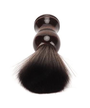 Portable beard foam brush with soft nylon bristles and ergonomic handle - removes dirt residues and generates rich foam - ideal for use in the salon at home and