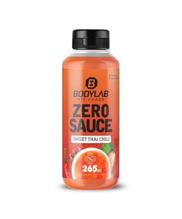 BODYLAB24 Zero Sauce Sweet Thai Chili 265ml low in calories only 3-9 kcal each 15g portion fat and sugar reduced perfect for refining dishes as a sauce or dressing ideal for every diet sweet thai chili 265 ml (1 Pack)